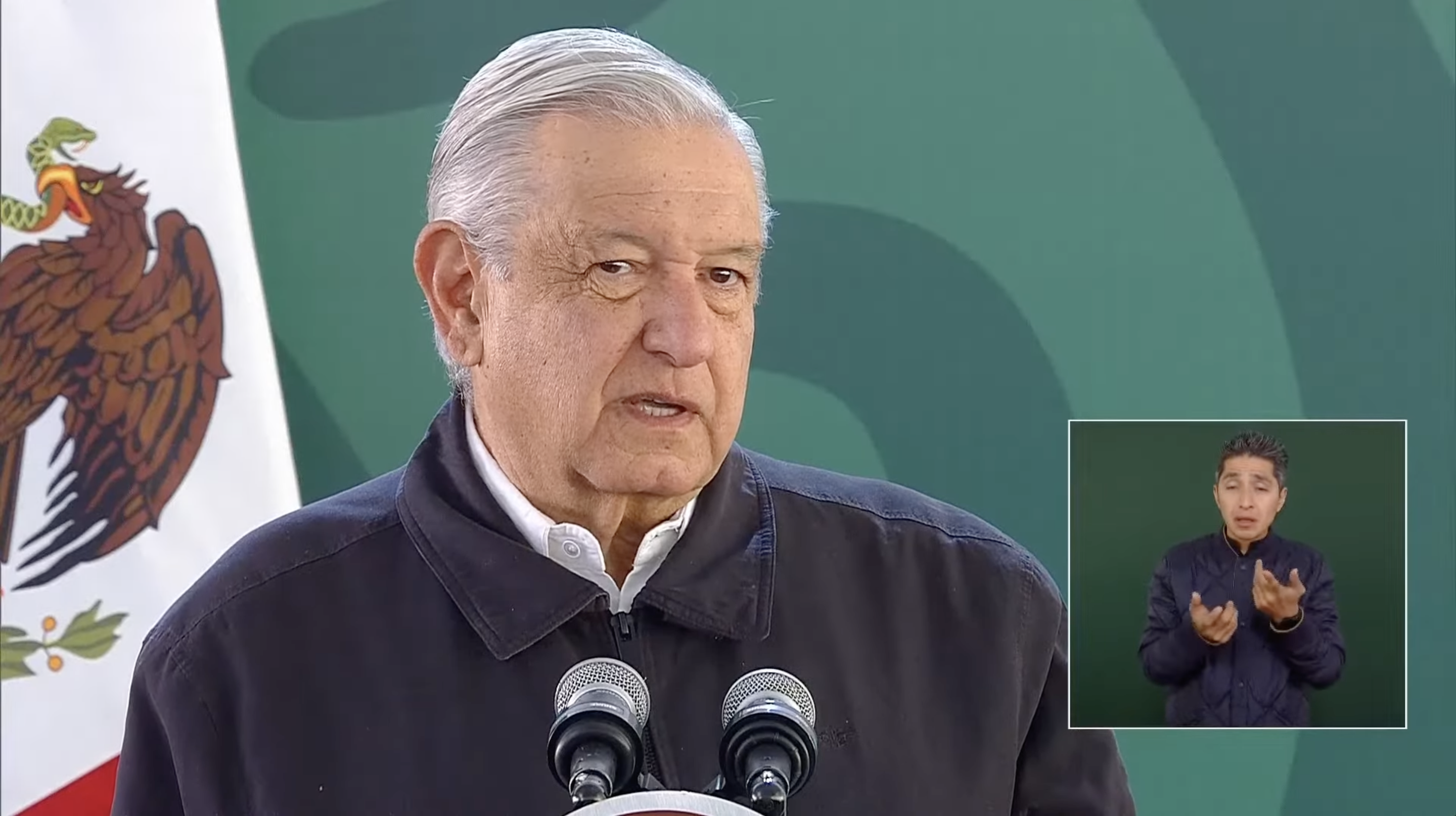 el presidente Andrés Manuel López Obrador en conferencia de prensa del 8 de marzo de 2024